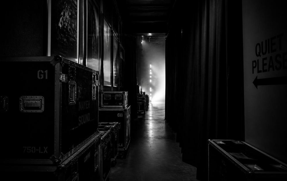 Backstage antes de un concierto
